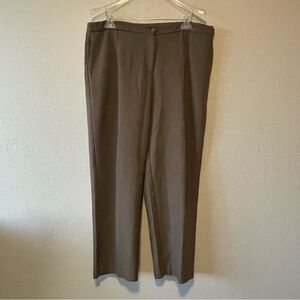 Carolina, Women’s Brown Straight Leg Dress Pants, Plus Size 15/38
